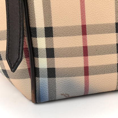 Burberry Haymarket Check Small Canterbury Tote Chocolate 6 of 15