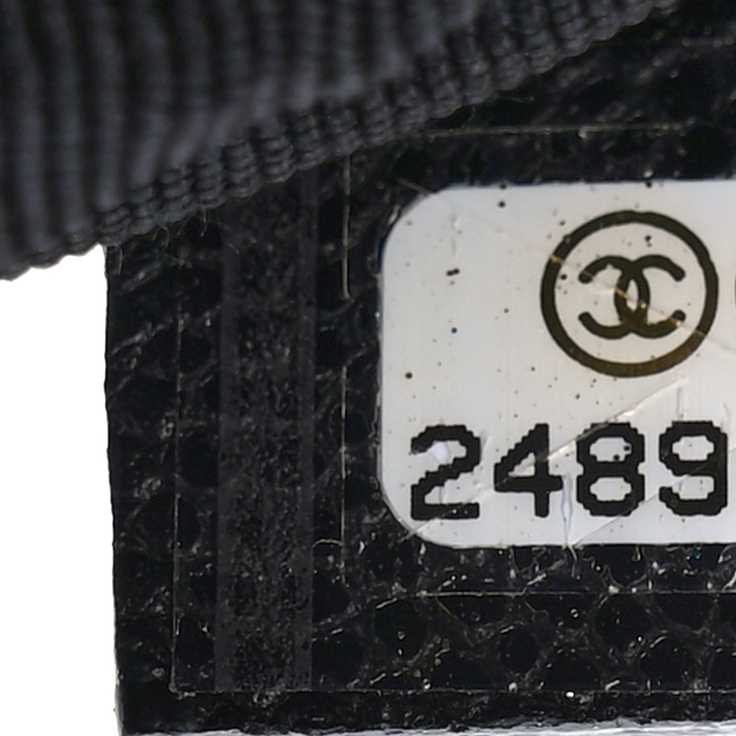 Chanel Caviar Chevron Quilted Small Ancient Greek Charms Cosmetic Case Black 7 of 7