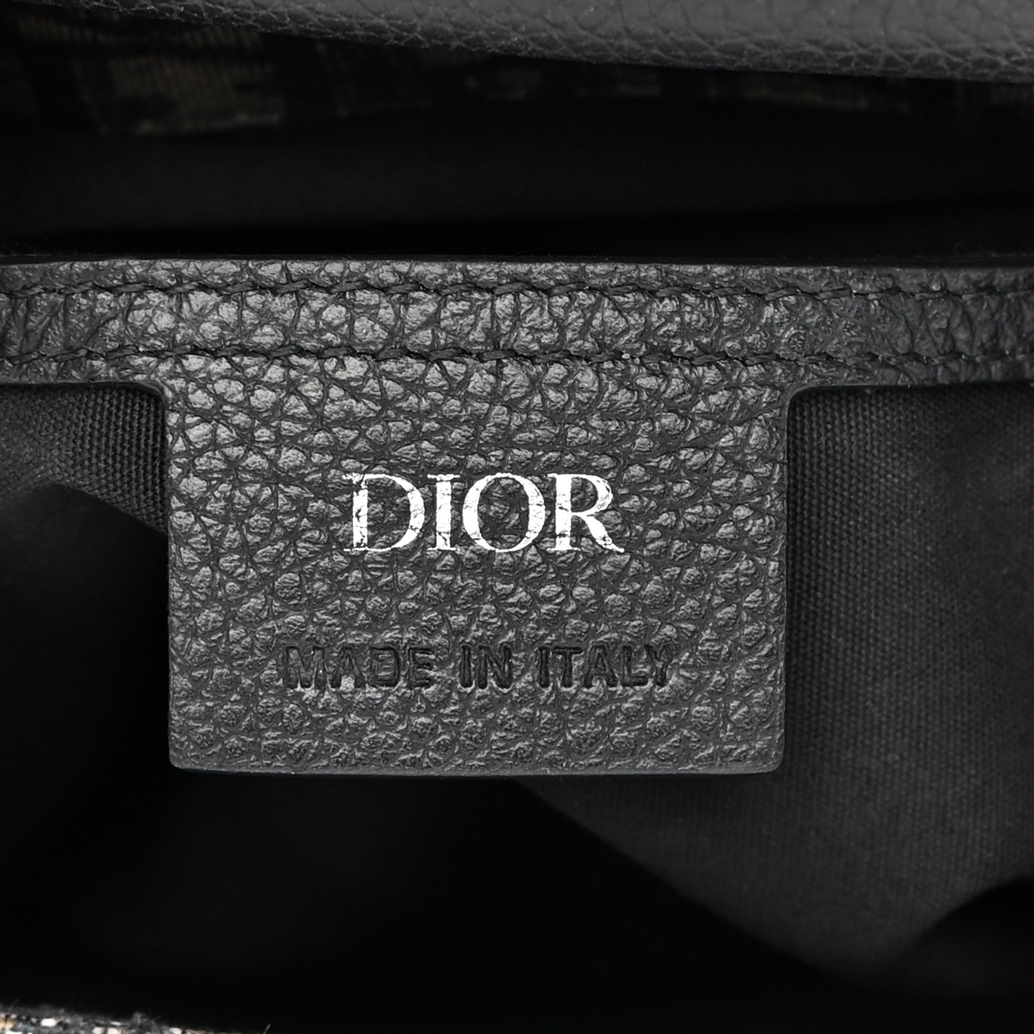 Christian Dior HOMME Oblique Calfskin Mens Mini Saddle Backpack Navy Blue 6 of 14