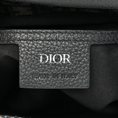 Christian Dior HOMME Oblique Calfskin Mens Mini Saddle Backpack Navy Blue 6 of 14