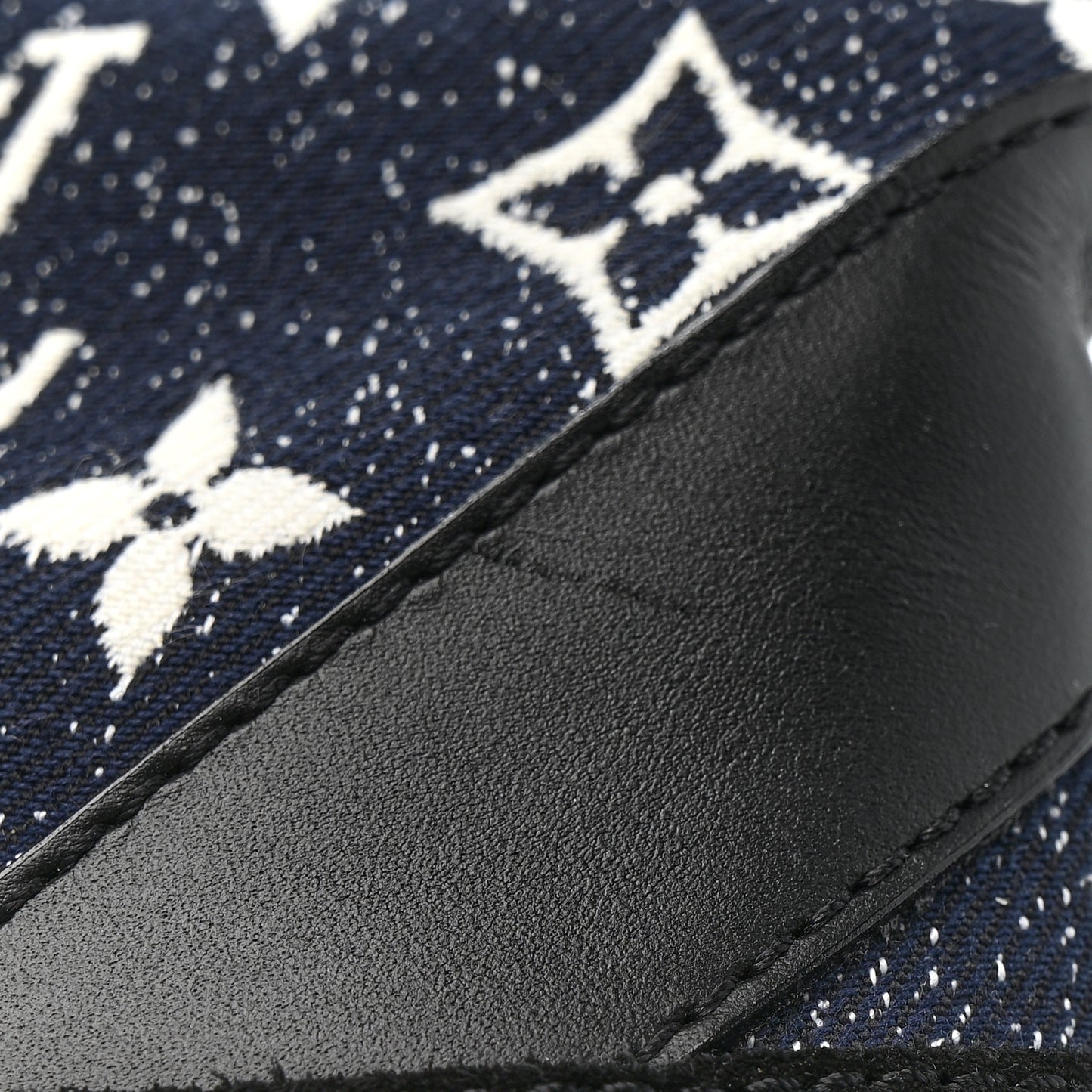 Calfskin Monogram Denim Laureate Platform Desert Boots 39.5 Navy Blue