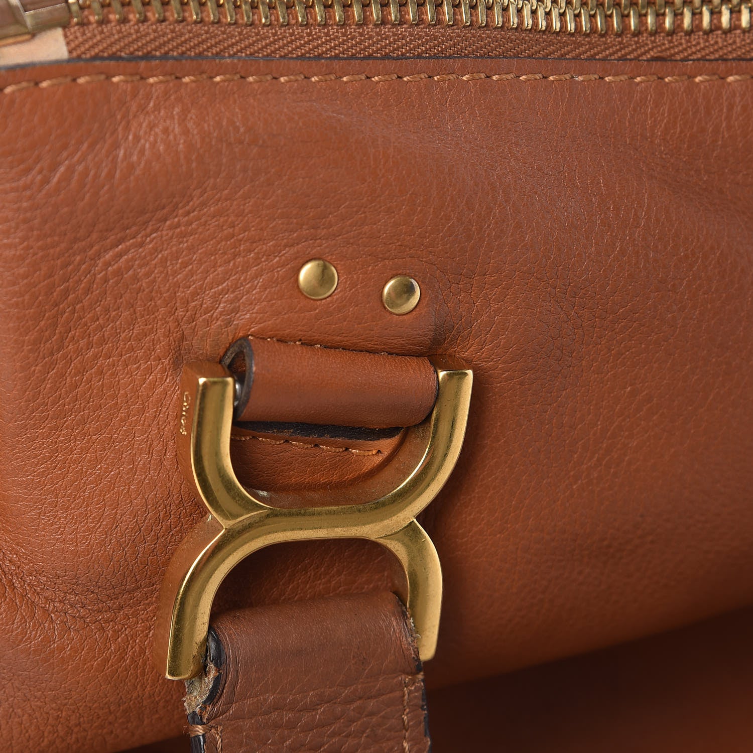 Chloe Calfskin Medium Marcie Satchel Tan 12 of 15