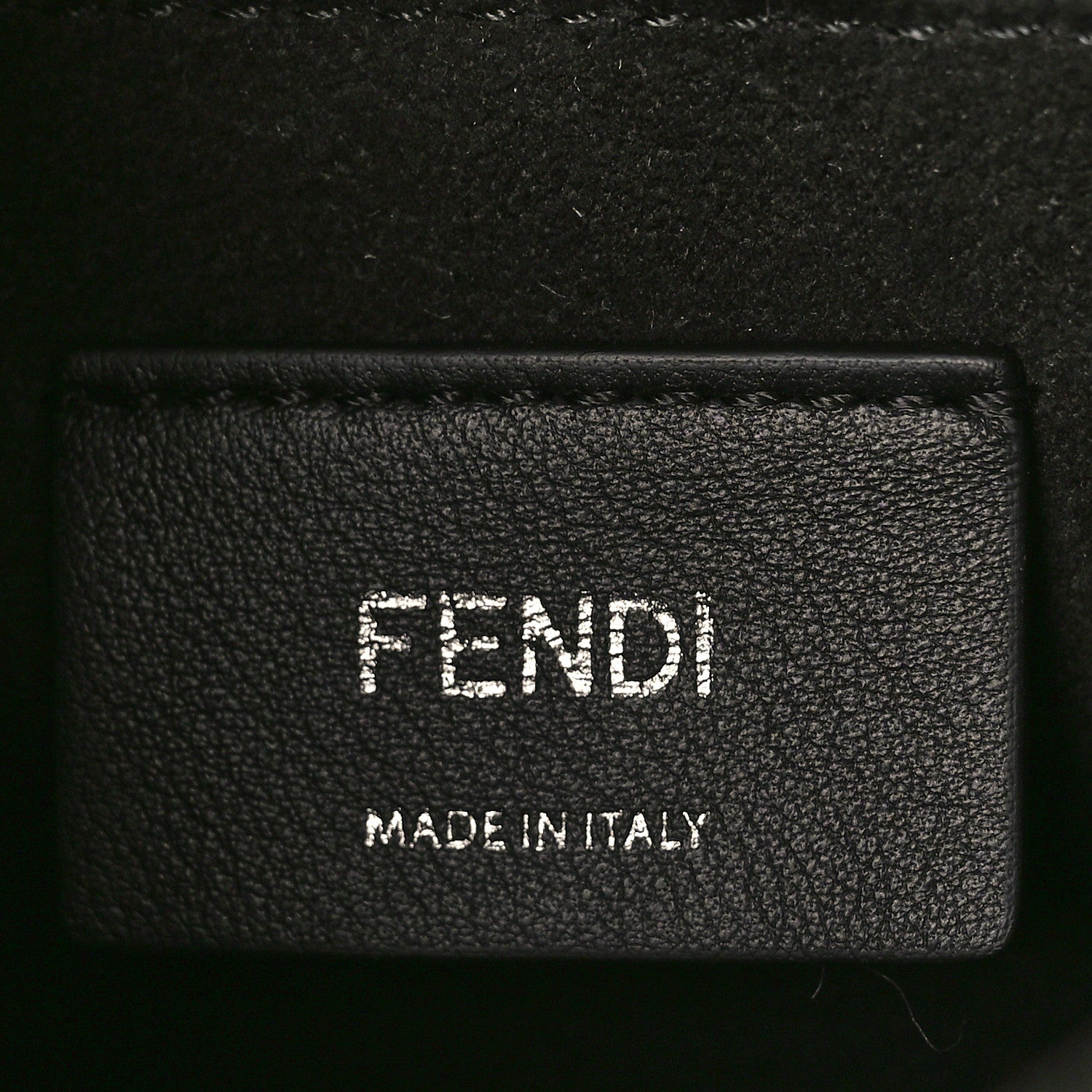 Fendi Vitello Liberty Fun Fair Metal Studded Small Kan I Shoulder Bag Black Multicolor 6 of 8