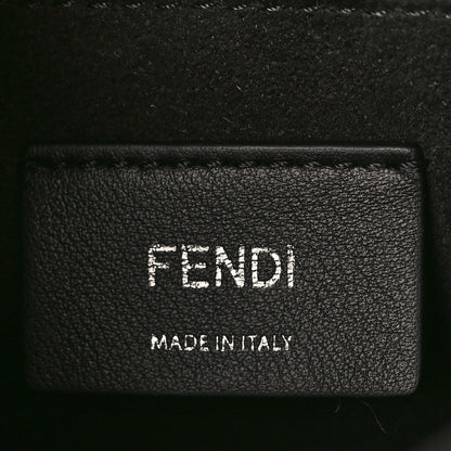 Fendi Vitello Liberty Fun Fair Metal Studded Small Kan I Shoulder Bag Black Multicolor 6 of 8