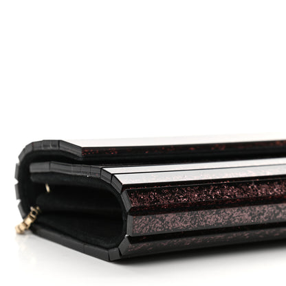 Jimmy Choo Acrylic Glitter Sweetie Clutch Black Champagne 8 of 9