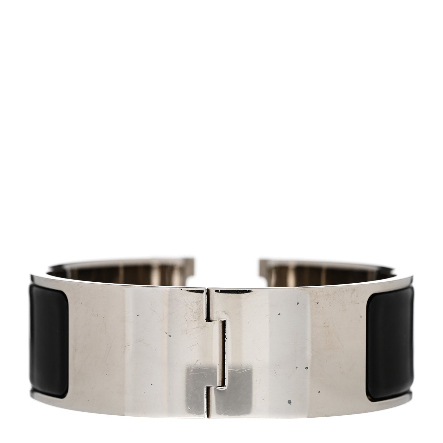 Enamel Wide Clic Clac H Bracelet GM Black