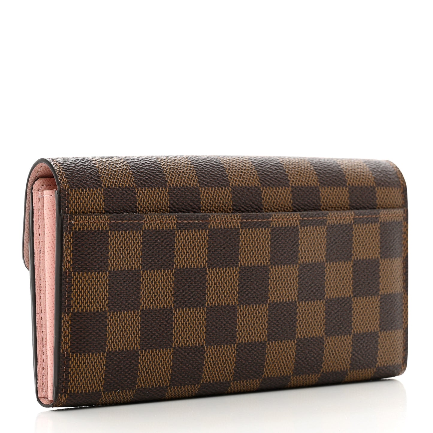 Damier Ebene Sarah Wallet NM Rose Ballerine