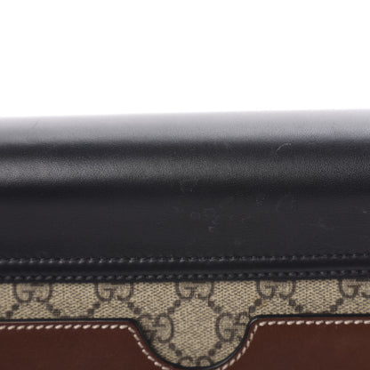 Gucci GG Supreme Monogram Calfskin Medium Padlock Shoulder Bag Beige Black Cuir 8 of 13