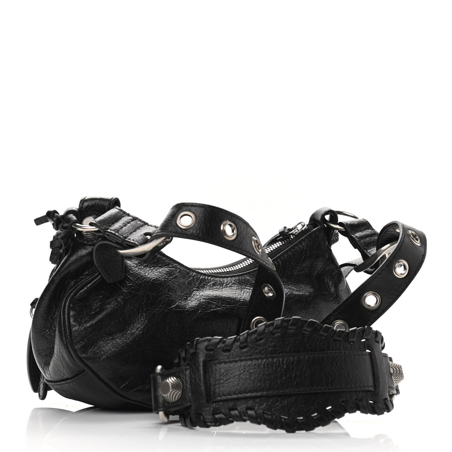 Agneau Arena Le Cagole Shoulder Bag XS Black