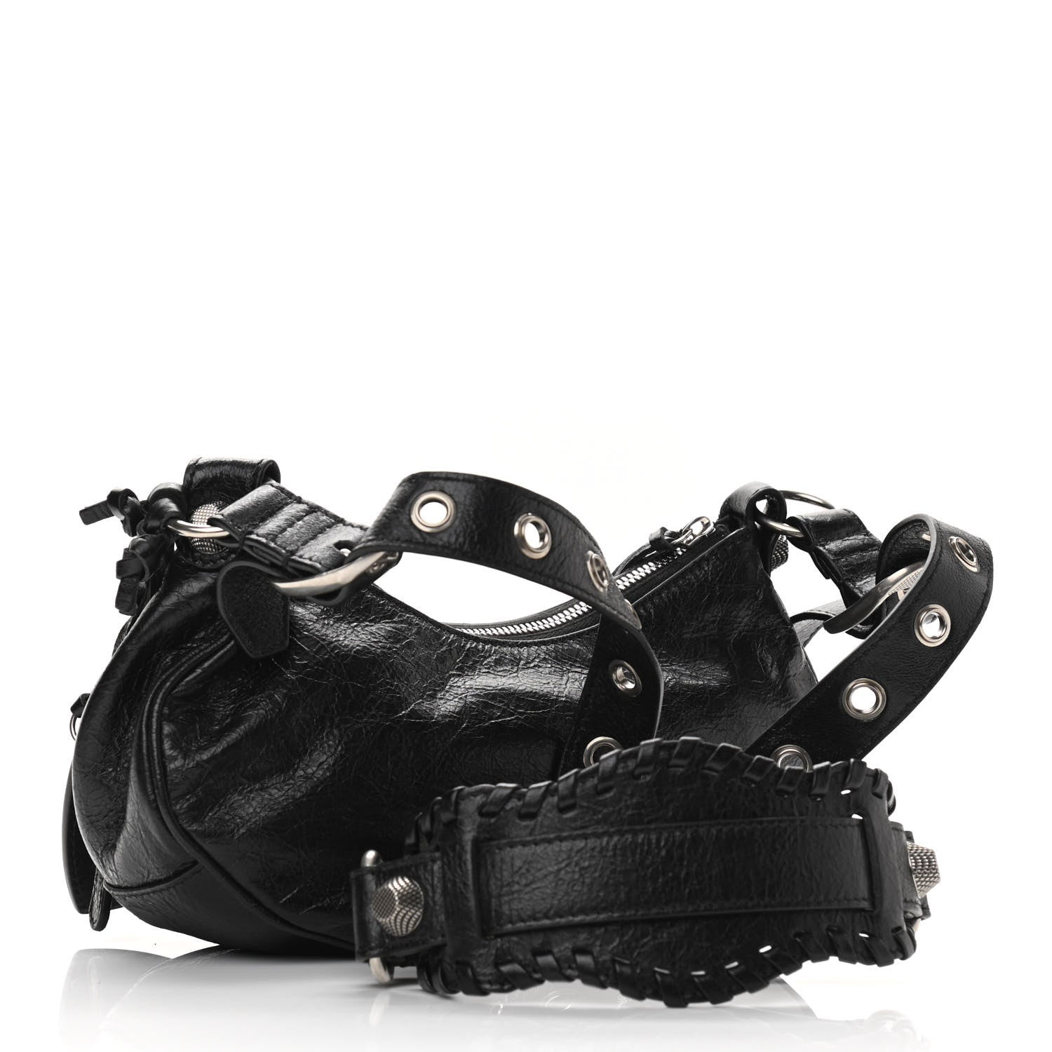 Balenciaga Agneau Arena Le Cagole Shoulder Bag XS Black 3 of 10