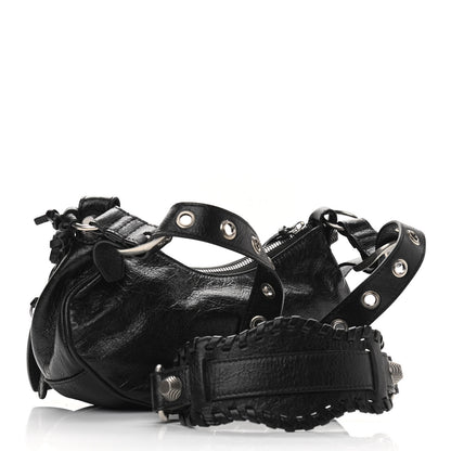 Balenciaga Agneau Arena Le Cagole Shoulder Bag XS Black 3 of 10