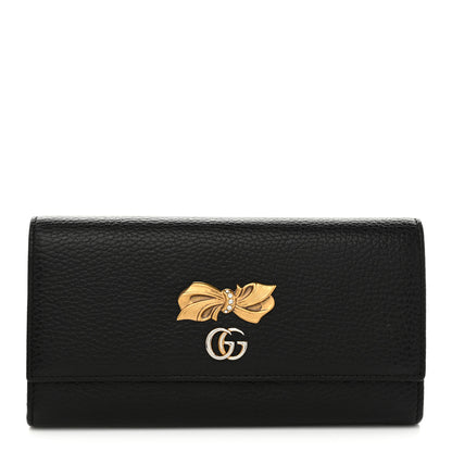 Gucci Calfskin Garden Continental Wallet Black 1 of 9