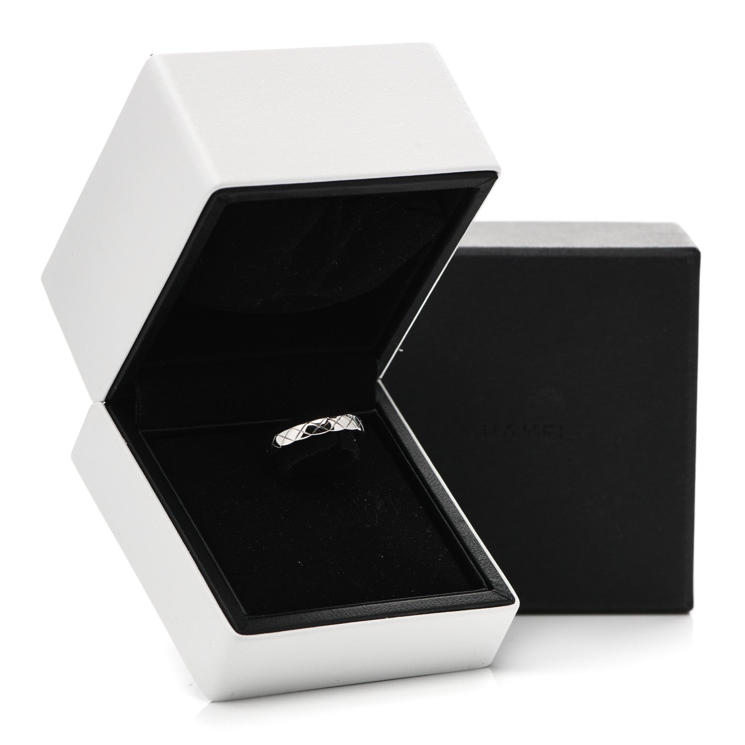 Chanel 18K White Gold Mini Coco Crush Ring 50 5.25 6 of 6