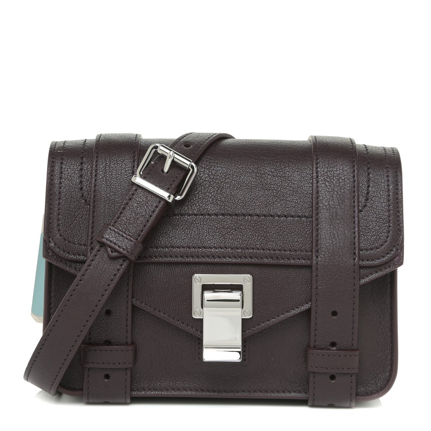 Proenza Schouler Lambskin PS1 Mini Crossbody Chocolate Plum 1 of 10