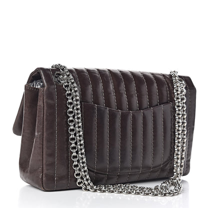Chanel Lambskin Vertical Quilted Medium Single Flap Brown 3 of 11