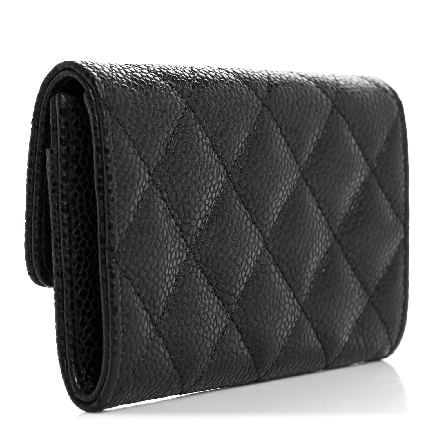 Chanel Caviar Quilted Flap Card Holder Black 3 of 9
