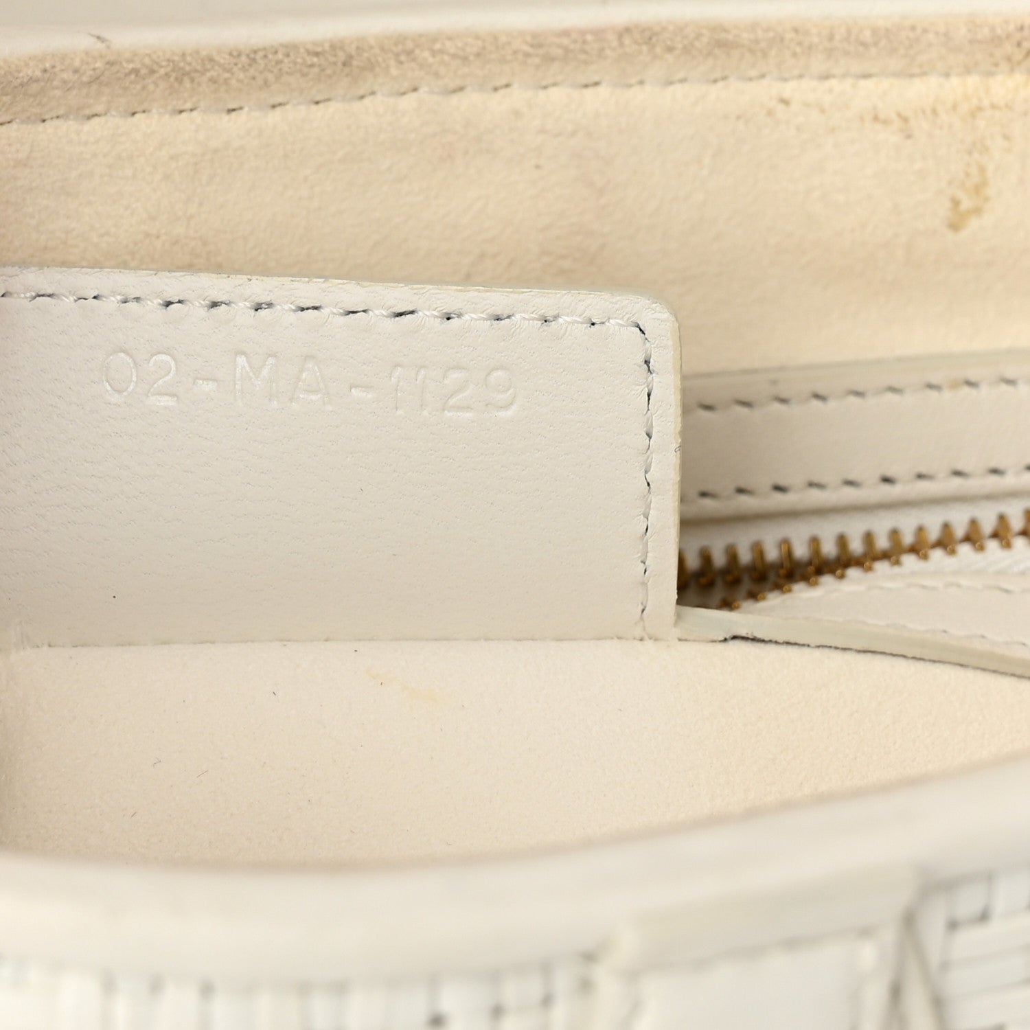 Christian Dior Ultra Matte Woven Saddle Bag White 7 of 11