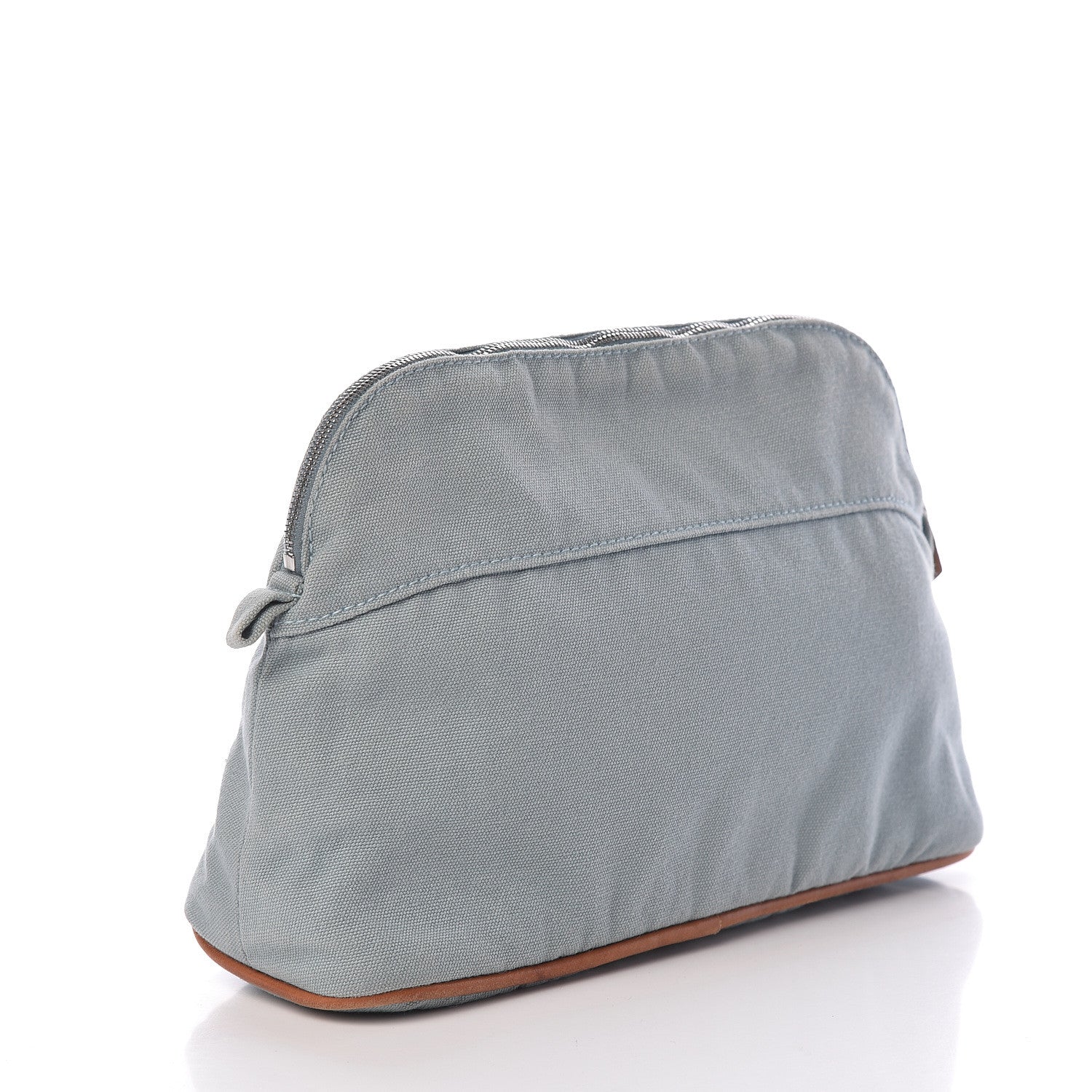 Hermes Cotton Canvas Bolide Travel Cosmetic Pouch MM 3 of 11