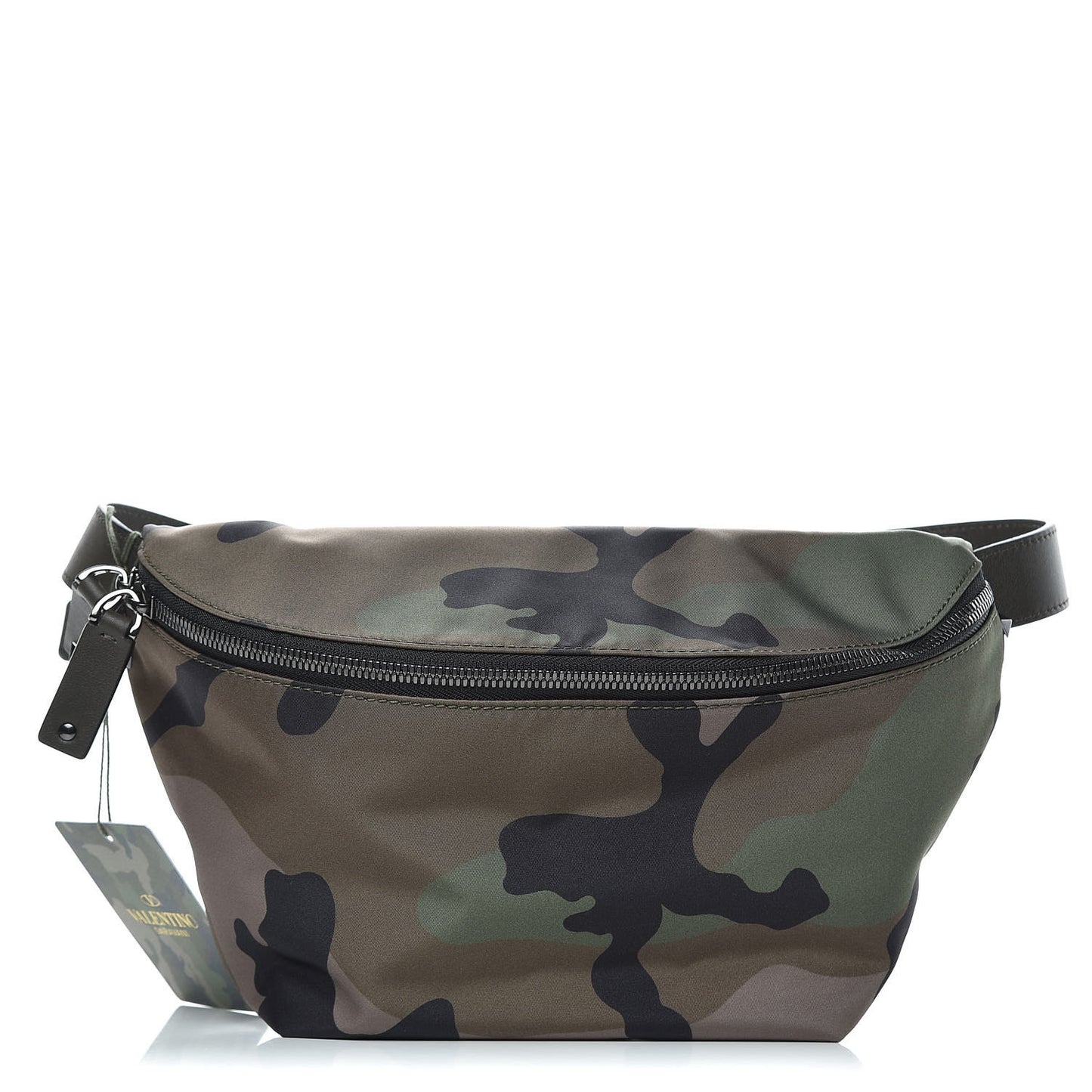 Nylon Nappa Camouflage Belt Bag Army Green