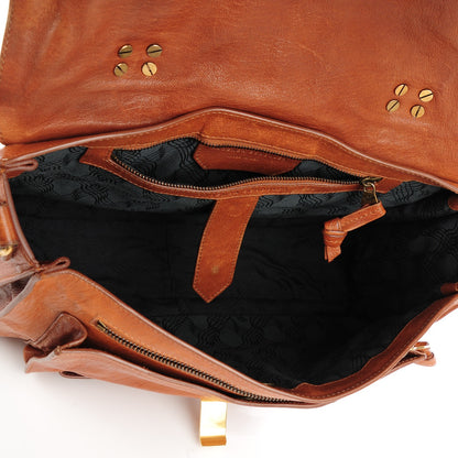 Proenza Schouler Lambskin Medium PS1 Satchel Saddle 5 of 8