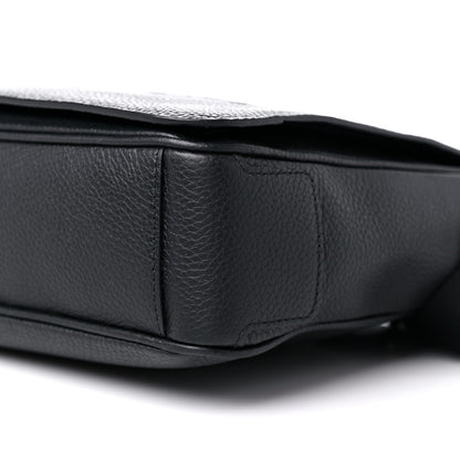 Burberry Grainy Calfskin Embossed Bruno Messenger Black 9 of 10