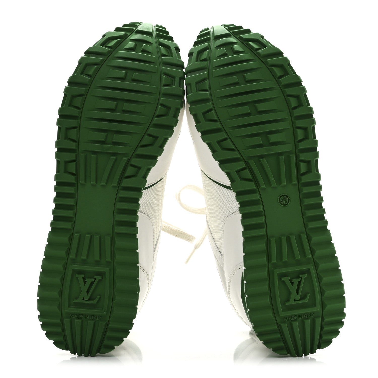 Louis Vuitton Calfskin Monogram Run Away Sneakers 37 White Green 7 of 12