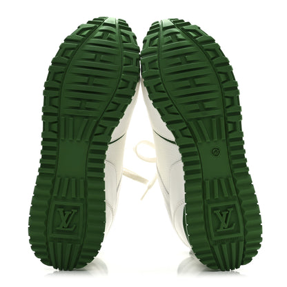 Louis Vuitton Calfskin Monogram Run Away Sneakers 37 White Green 7 of 12