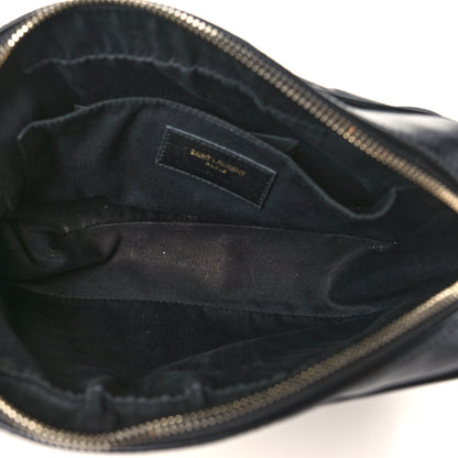Saint Laurent Calfskin Matelasse Monogram Lou Camera Bag Black 5 of 10