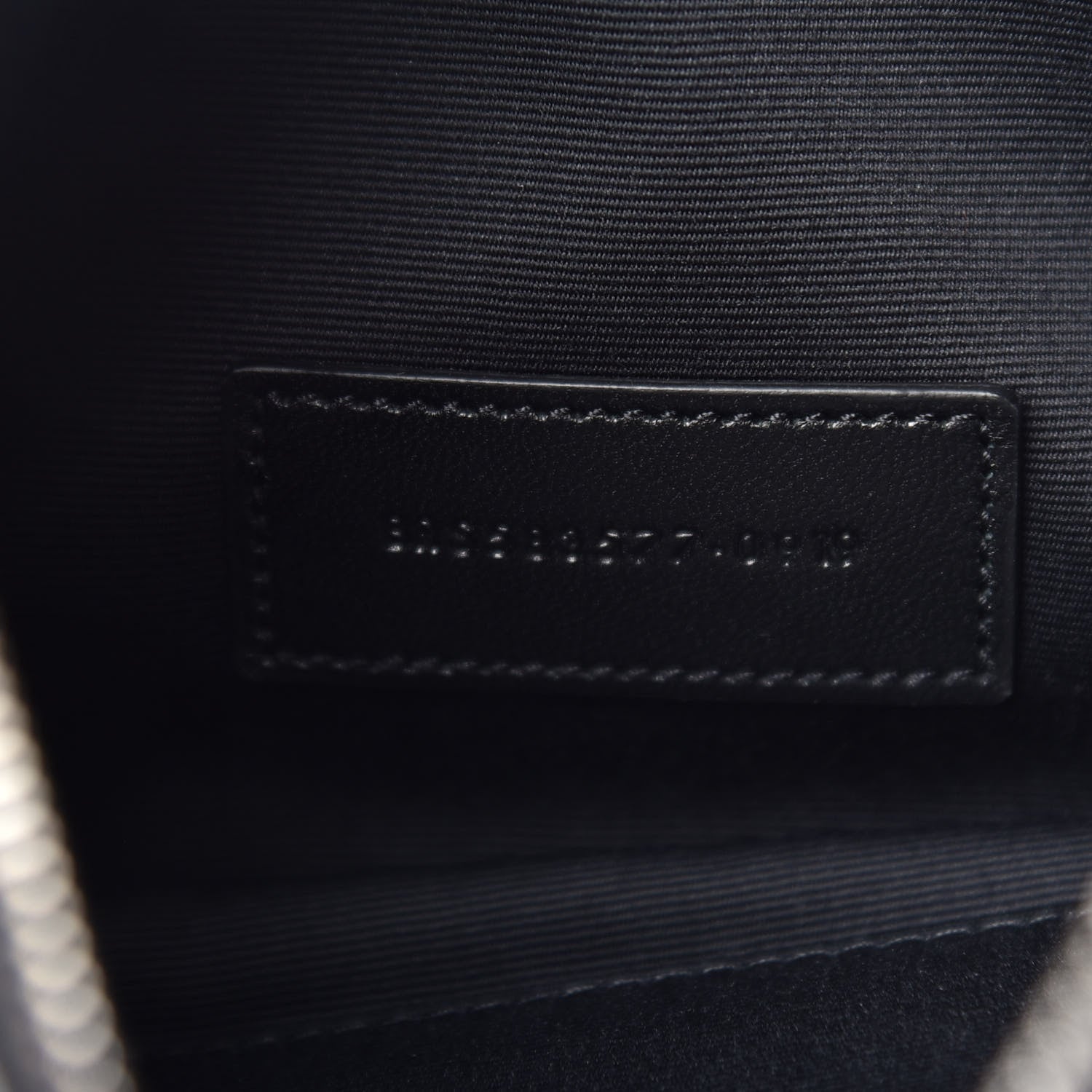 Saint Laurent Crinkled Calfskin Matelasse Monogram Niki Bill Pouch Black 7 of 7