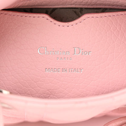 Christian Dior Grained Calfskin Cannage Nano Lady Dior Rose Clair 6 of 11