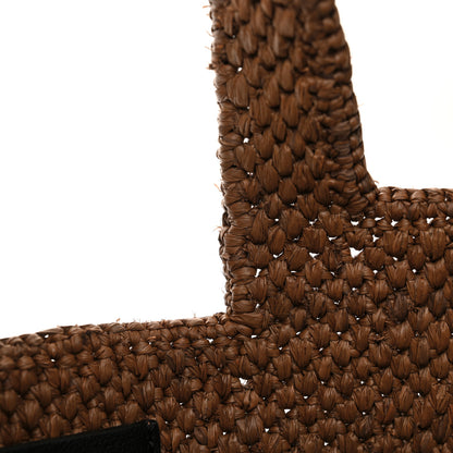 Loewe X SUNA FUJITA Raffia Small Font Tote Brown 11 of 12