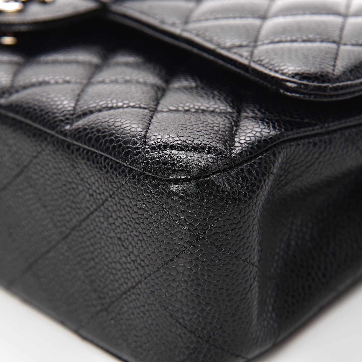 Chanel Caviar Quilted Medium Double Flap Black 12 of 16