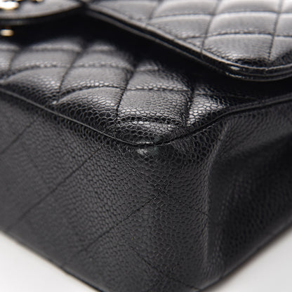 Chanel Caviar Quilted Medium Double Flap Black 12 of 16