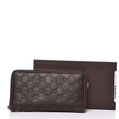 Gucci Guccissima Bamboo Tassel Zip Around Wallet Brown 14 of 14