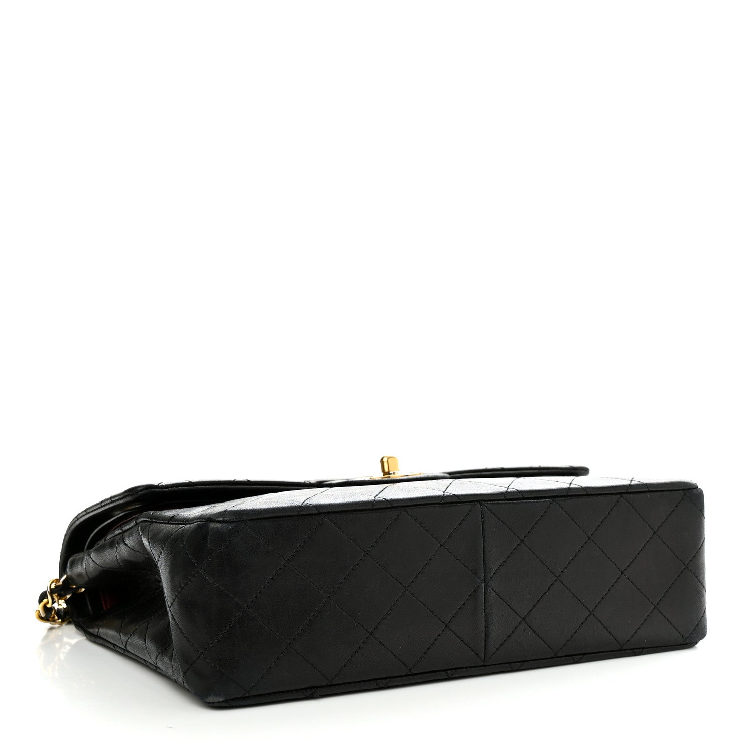 Chanel Lambskin Quilted Medium Double Flap Black 4 of 14