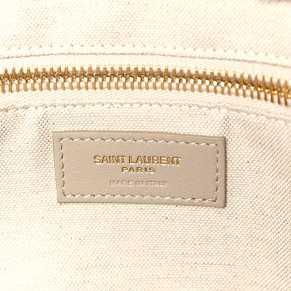 Saint Laurent Linen Calfskin Rive Gauche Tote Beige Sea Salt 6 of 10