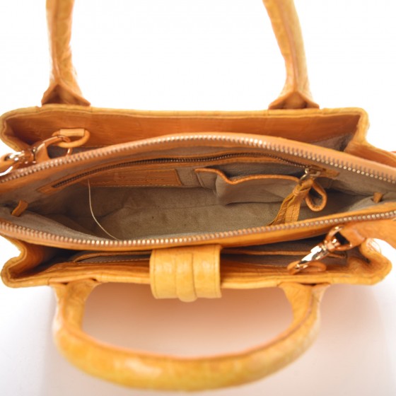 Nancy Gonzalez Crocodile Mini Cristina Satchel Yellow 5 of 8
