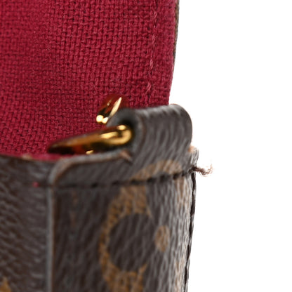 Louis Vuitton Monogram Pochette Felicie Chain Wallet Fuchsia 11 of 12