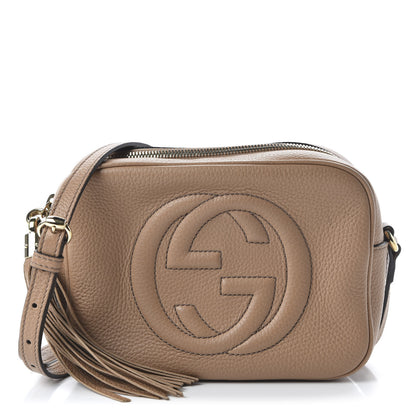 Gucci Pebbled Calfskin Small Soho Disco Bag Camelia 1 of 24
