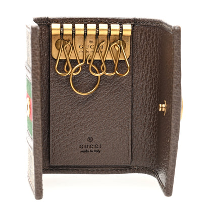Gucci GG Supreme Monogram Web Ophidia 6 Key Holder Case Beige New Acero 5 of 6