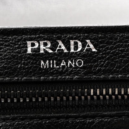 Prada Glace Calfskin Studded Crossbody Black 6 of 10