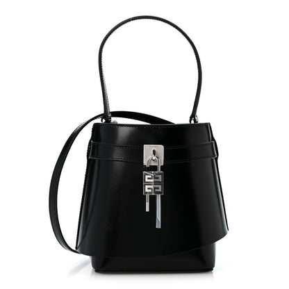 Givenchy Box Calfskin Shark Lock Bucket Bag Black 1 of 10