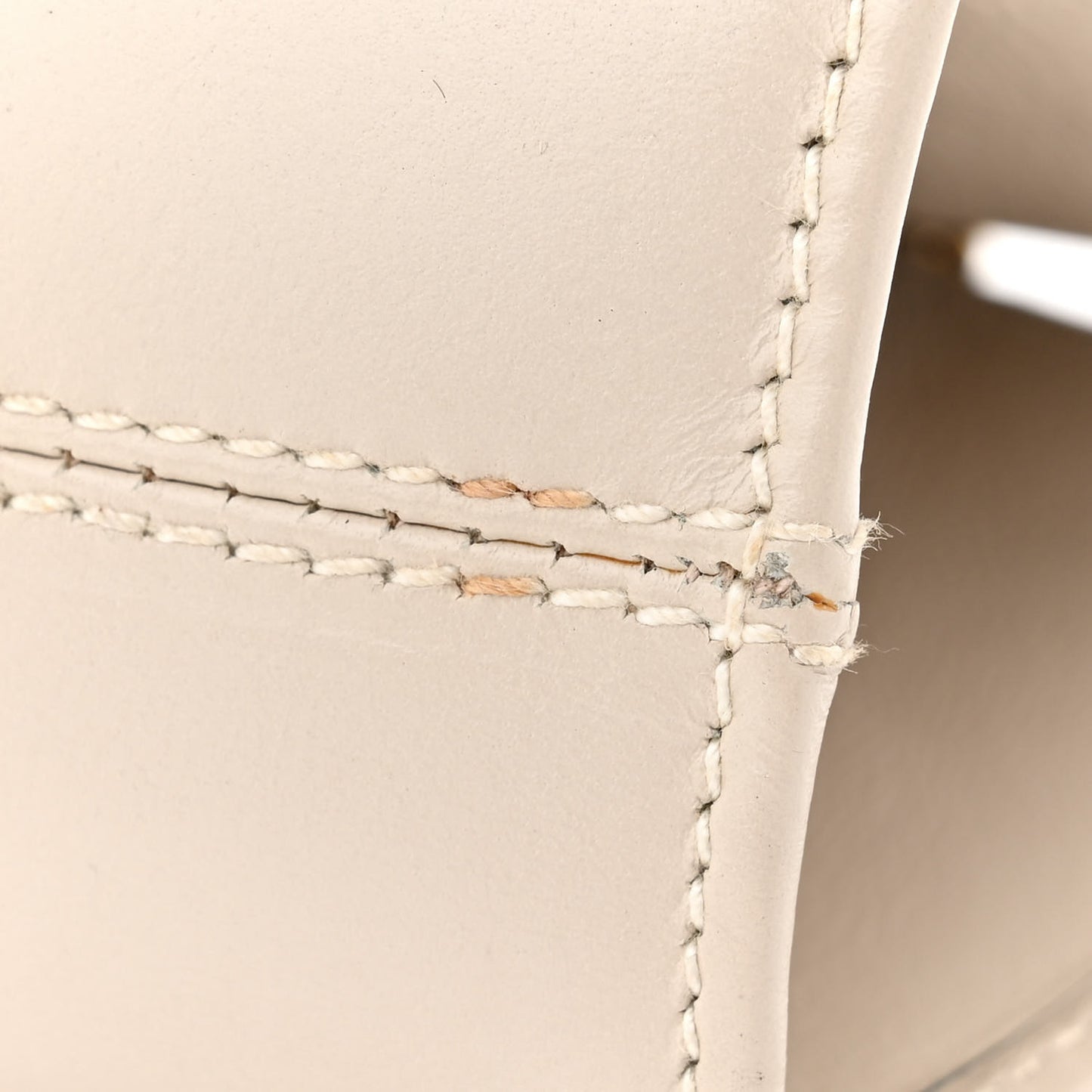 Calfskin Gancini Mini Chain Crossbody Ivory