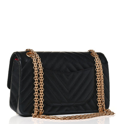 Chanel Sheepskin Chevron Quilted 2.55 Reissue 225 Flap Black 2 of 4