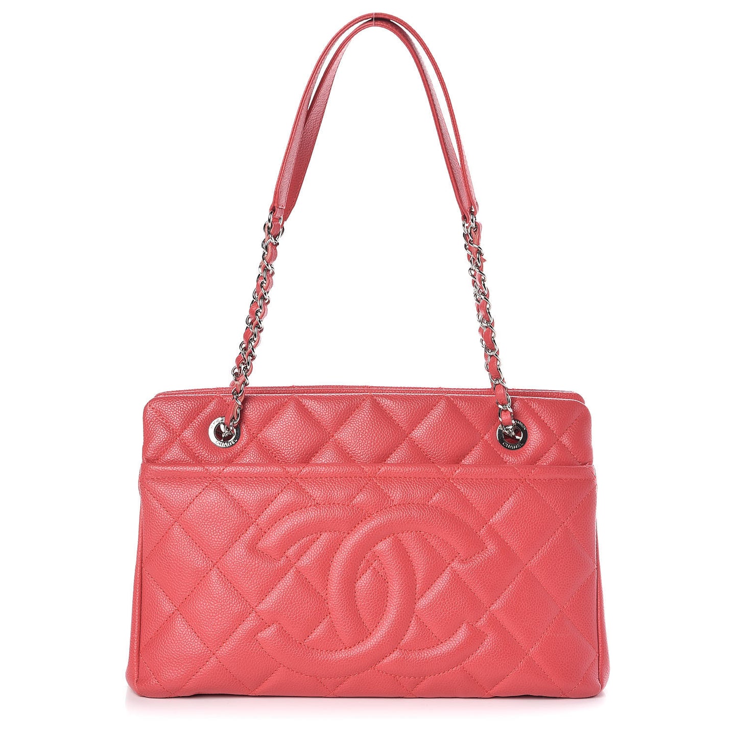 Caviar Quilted Timeless CC Soft Tote Pink