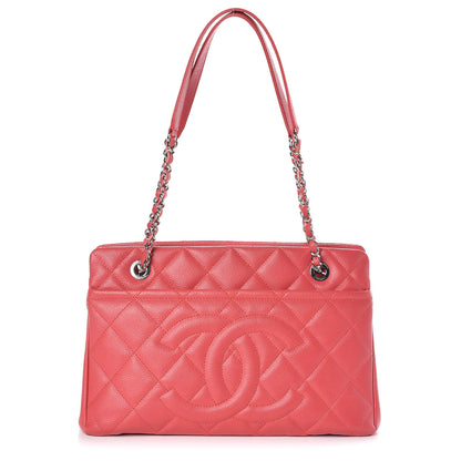 Chanel Caviar Quilted Timeless CC Soft Tote Pink 1 of 15