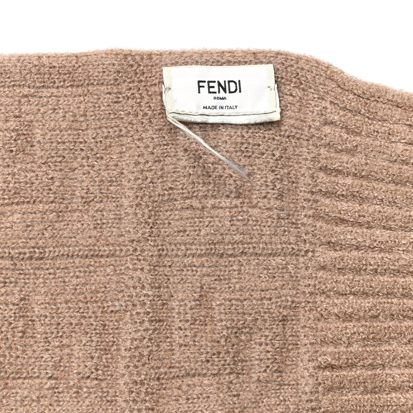 Wool FF Scarf Beige