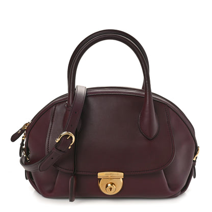 Salvatore Ferragamo Calfskin Fiamma Bag Rouge Black 1 of 8