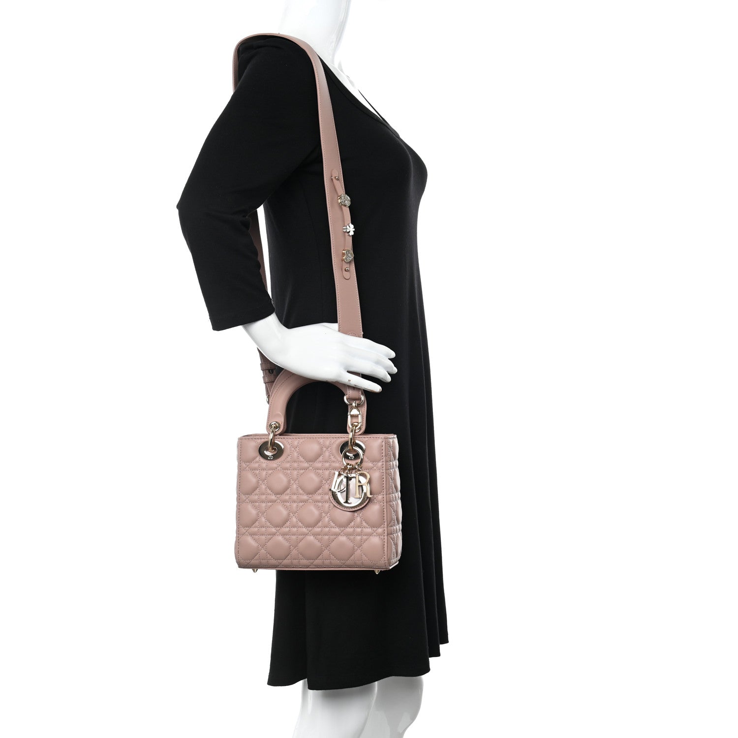 Christian Dior Lambskin Cannage Small My ABCDior Lady Dior Fard 2 of 10