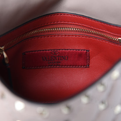 Valentino Garavani Lambskin Medium Rockstud Spike Shoulder Bag Poudre 5 of 9